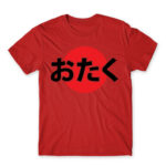 Otaku japanese flag style Red Men's Tee for Anime, Otaku