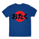 Otaku japanese flag style Royal Blue Men's T-shirt for Anime, Otaku