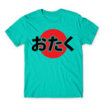 Otaku japanese flag style Turquoise Men's T-shirt for Anime, Otaku