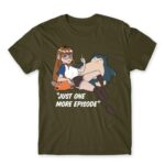 Otaku Life – Just one more episode Army Men's T-shirt for Anime, Otaku