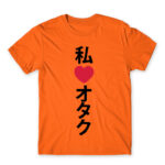 Otaku love 2 Orange Men's T-shirt for Anime, Otaku