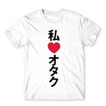 Otaku love 2 White Men's Tee for Anime, Otaku