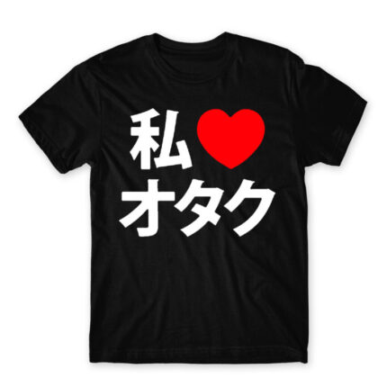 Otaku love Black Men's Tee for Anime, Otaku