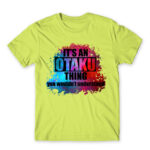 Otaku Universe Apple Green Men's Tee for Anime, Otaku