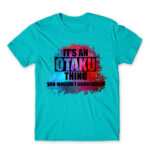 Otaku Universe Atoll Blue Men's Tee for Anime, Otaku