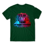 Otaku Universe Bottle Green Men's T-shirt for Anime, Otaku