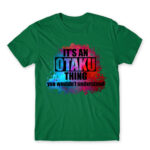 Otaku Universe Kelly Green Men's T-shirt for Anime, Otaku