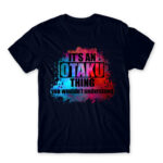 Otaku Universe Navy Men's T-shirt for Anime, Otaku