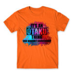 Otaku Universe Orange Men's Tee for Anime, Otaku