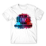 Otaku Universe White Men's T-shirt for Anime, Otaku