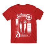 Outta space Red Men's Tee for Anime, Original Art