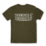 Overworked Army Men's Tee for Badass, Funny