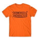 Overworked Orange Men's T-shirt for Badass, Funny