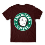 Owlbucks Burgundy Men's T-shirt for Anime, Tokyo Ghoul