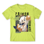 Paimon portriat Apple Green Men's T-shirt