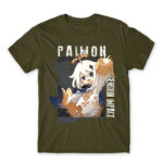 Paimon portriat Army Men's T-shirt