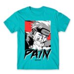 Pain – AKatsuki Atoll Blue Men's Tee for Anime, Naruto