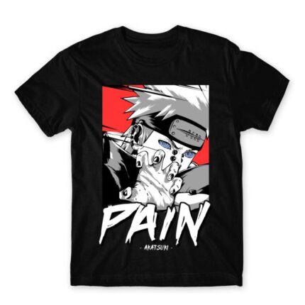 Pain – AKatsuki Black Men's T-shirt for Anime, Naruto