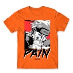 Pain – AKatsuki Orange Men's T-shirt for Anime, Naruto
