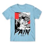 Pain – AKatsuki Sky Blue Men's T-shirt for Anime, Naruto