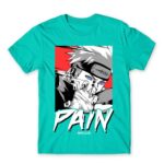 Pain – AKatsuki Turquoise Men's Tee for Anime, Naruto