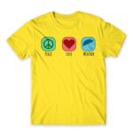 Peace – Love – Weather Lemon Men's T-shirt for Meteorologist, Work