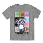 Pedro tour Grey Melange Men's Tee for Funny, Meme