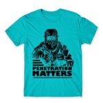 Penetration Matters Atoll Blue Men's T-shirt for Welder, Work