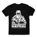 Penetration Matters Black Men's Tee for Welder, Work