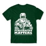 Penetration Matters Bottle Green Men's Tee for Welder, Work