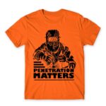 Penetration Matters Orange Men's Tee for Welder, Work