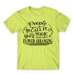 People called it miracle – Florist Apple Green Men's Tee for Florist, Work