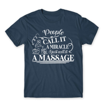 People called it miracle – Massage Therapist Denim Men's Tee for Massage Therapist, Work