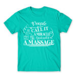 People called it miracle – Massage Therapist Turquoise Men's Tee for Massage Therapist, Work