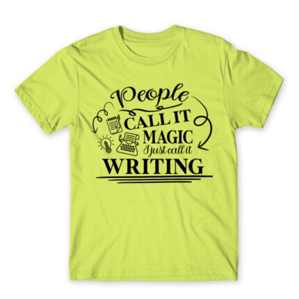 People called it miracle – Writer Apple Green Men's T-shirt for Work, Writer