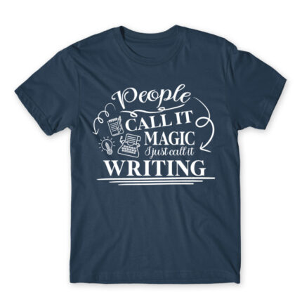 People called it miracle – Writer Denim Men's T-shirt for Work, Writer