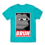Pepe – Bruh Atoll Blue Men's Tee for Funny, Meme