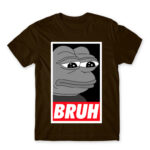 Pepe – Bruh Chocolate Men's Tee for Funny, Meme