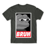 Pepe – Bruh Dark Grey Men's T-shirt for Funny, Meme