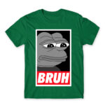 Pepe – Bruh Kelly Green Men's T-shirt for Funny, Meme