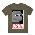Pepe – Bruh Zinc Men's T-shirt for Funny, Meme