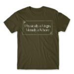 Physically a Virgin Army Men's Tee for Badass, Funny