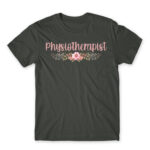 Physiotherapist – Floral Dark Grey Men's Tee for Physiotherapist, Work