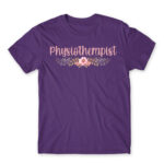 Physiotherapist – Floral Dark Purple Men's Tee for Physiotherapist, Work