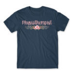 Physiotherapist – Floral Denim Men's Tee for Physiotherapist, Work