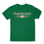 Physiotherapist – Floral Kelly Green Men's T-shirt for Physiotherapist, Work