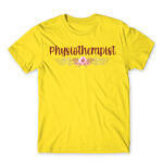 Physiotherapist – Floral Lemon Men's Tee for Physiotherapist, Work