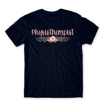 Physiotherapist – Floral Navy Men's Tee for Physiotherapist, Work