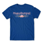 Physiotherapist – Floral Royal Blue Men's Tee for Physiotherapist, Work