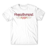 Physiotherapist – Floral White Men's T-shirt for Physiotherapist, Work